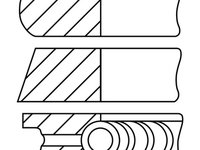 Set segmenti piston (0845200000 GOETZE ENGINE) OPEL,VAUXHALL