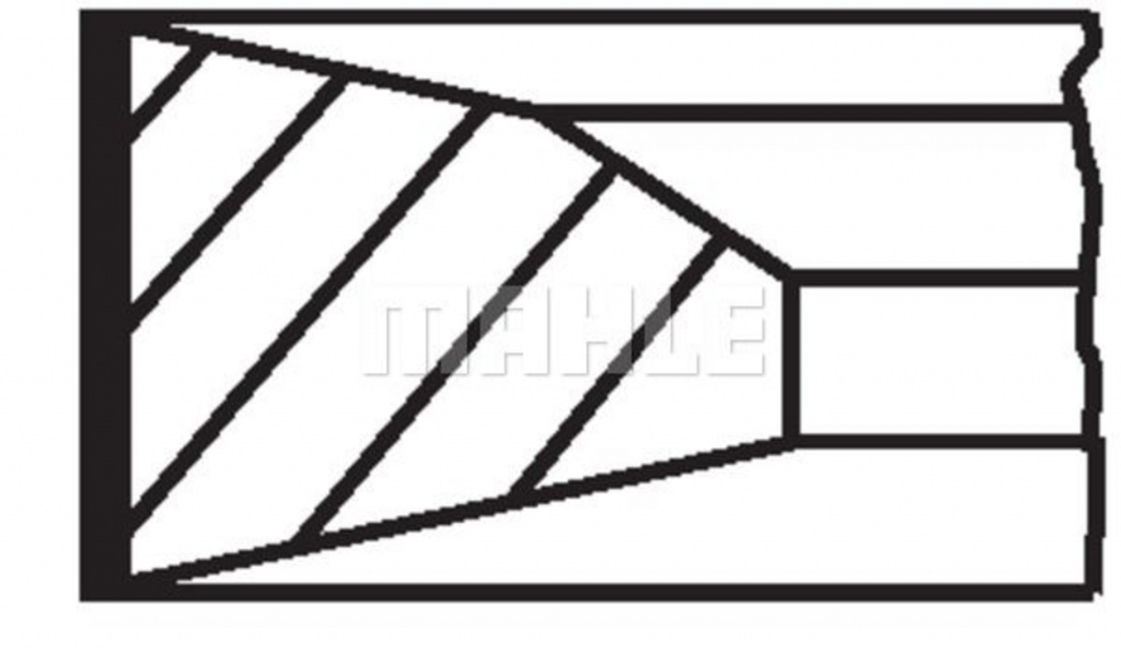 Set segmenti piston # 213 RS 10013 0N0 # MAHLE ORIGINAL