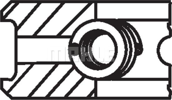 Set segmenti piston 72 STD 15-15-25 EN Piston ring set CITROEN BERLINGO BERLINGO-MINIVAN C2 C2 ENTERPRISE C3 I C3 PEUGEOT 206 (2*8HZ*), Van, 04.1999 - 03.2009 MAHLE 040 18 N0