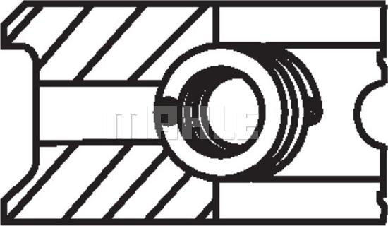 Set segmenti piston 80 EN Piston ring set BMW 3 E46 5 E39 5 E60 Z3 E36 Z4 E85 2.2 01.00-03.10 BMW 3 - IV (E46), Sedan, 12.1997 - 05.2005 MAHLE 083 26 N0