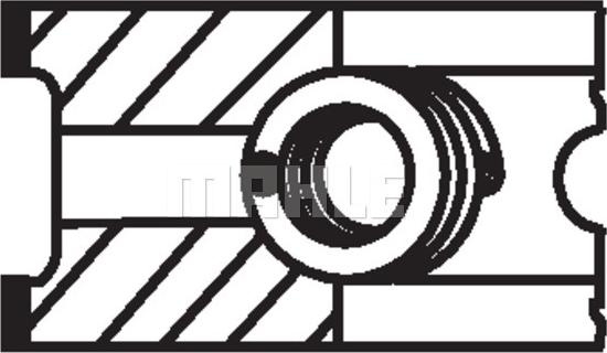 Set segmenti piston 8701 STD 3-175-25 EN Piston ri