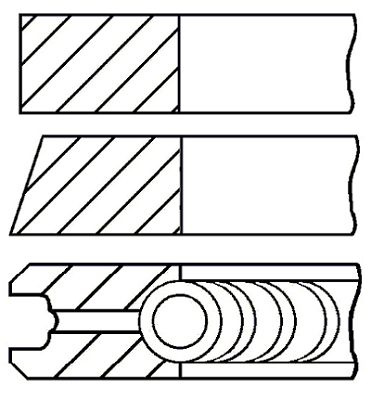 Set segmenti piston # Audi A2 2000 2001 2002 2003 2004 2005 # 08 116107 00 # GOETZE ENGINE