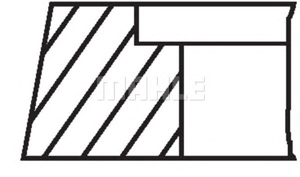 Set segmenti piston AUDI A4 (8D2, B5) - Cod intern: W20166066 - LIVRARE DIN STOC in 24 ore!!!