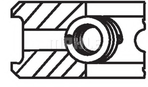 Set segmenti piston AUDI A4 Avant (8K5, B8) (2007 - 2015) MAHLE ORIGINAL 028 RS 00135 0N0 piesa NOUA