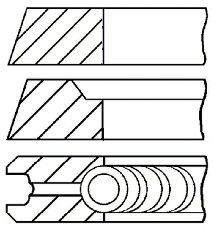 Set segmenti piston AUDI A8 4D2 4D8 GOETZE ENGINE 
