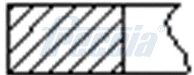 Set segmenti piston CITROËN NEMO microbus (2009 - Prezent) FRECCIA FR10-201900
