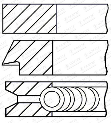 Set segmenti piston # CitroEn C2 2003 2004 2005 2006 2007 2008 2009 2010 2011 2012 2013 2014 2015 2016 2017 2018 2019 2020 2021 2022 2023 2024 2025 # 08 138900 00 # GOETZE ENGINE