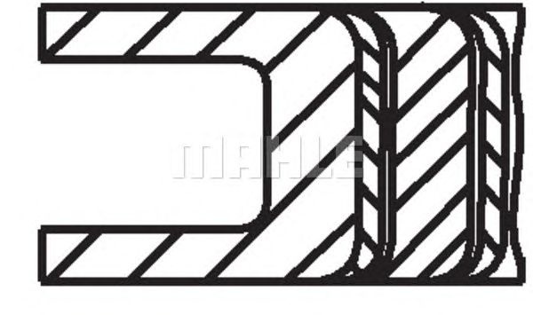Set segmenti piston CITROEN C5 II (RC_) - Cod intern: W20166084 - LIVRARE DIN STOC in 24 ore!!!