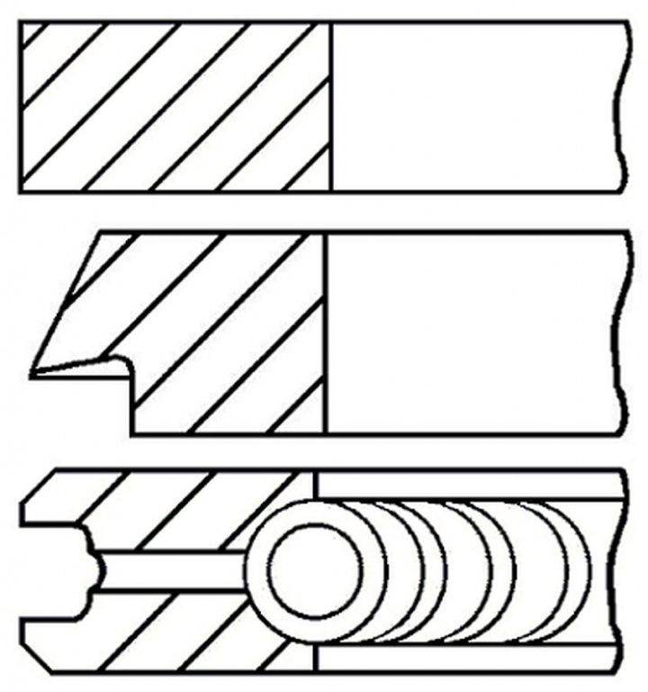 Set segmenti piston CITROEN DS4 GOETZE ENGINE 0844290000