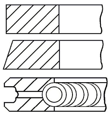 Set segmenti piston # CitroEn Jumpy 1995 1996 1997 1998 # 08 152000 00 # GOETZE ENGINE