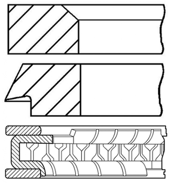 Set segmenti piston DACIA DUSTER GOETZE ENGINE 0810420000