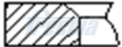 Set segmenti piston DACIA LODGY (JS_) (2012 - Prezent) FRECCIA FR10-384100
