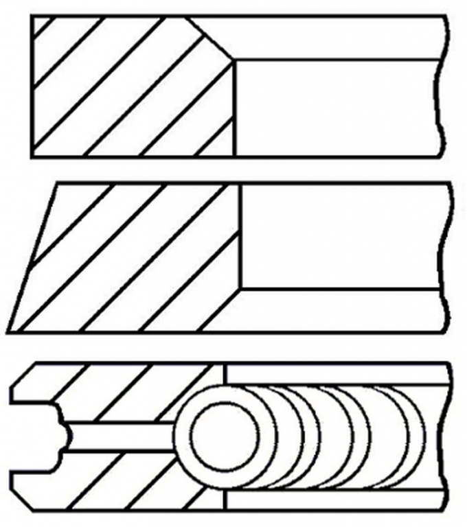 Set segmenti piston DACIA LOGAN MCV KS GOETZE ENGINE 0812340000