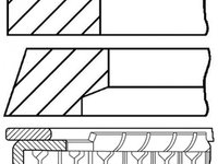 Set segmenti piston FIAT BRAVA 182 GOETZE ENGINE 0878680000