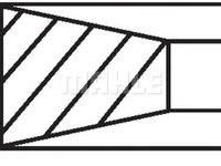 Set segmenti piston FIAT DUCATO platou/sasiu (230) - OEM - MAHLE ORIGINAL: 00950N0|009 50 N0 - W02387357 - LIVRARE DIN STOC in 24 ore!!!