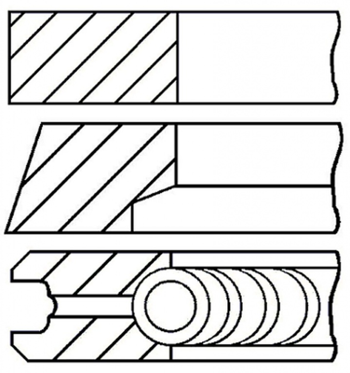 Set segmenti piston FIAT STILO Multi Wagon 192 GOETZE ENGINE 0812480000