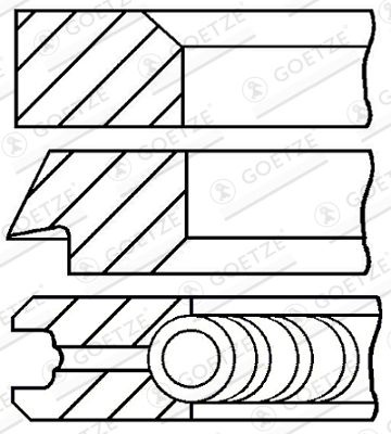 Set segmenti piston FORD FOCUS C-MAX (DM2) (2003 -