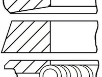 Set segmenti piston FORD MONDEO II BAP GOETZE ENGINE 0878520000