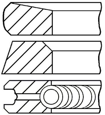 Set segmenti piston # Ford Transit 2000 2001 2002 2003 2004 2005 2006 # 08 113500 00 # GOETZE ENGINE