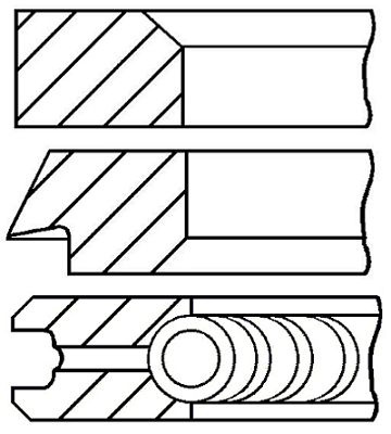 Set segmenti piston # Ford Transit 2002 2003 2004 2005 2006 2007 2008 2009 2010 2011 2012 2013 # 08 437000 00 # GOETZE ENGINE