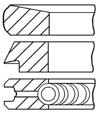 Set segmenti piston # Ford Transit 2002 2003 2004 2005 2006 2007 2008 2009 2010 2011 2012 2013 # 08 107000 00 # GOETZE ENGINE