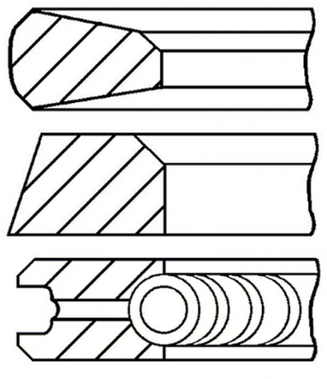 Set segmenti piston FORD TRANSIT platou sasiu E GO