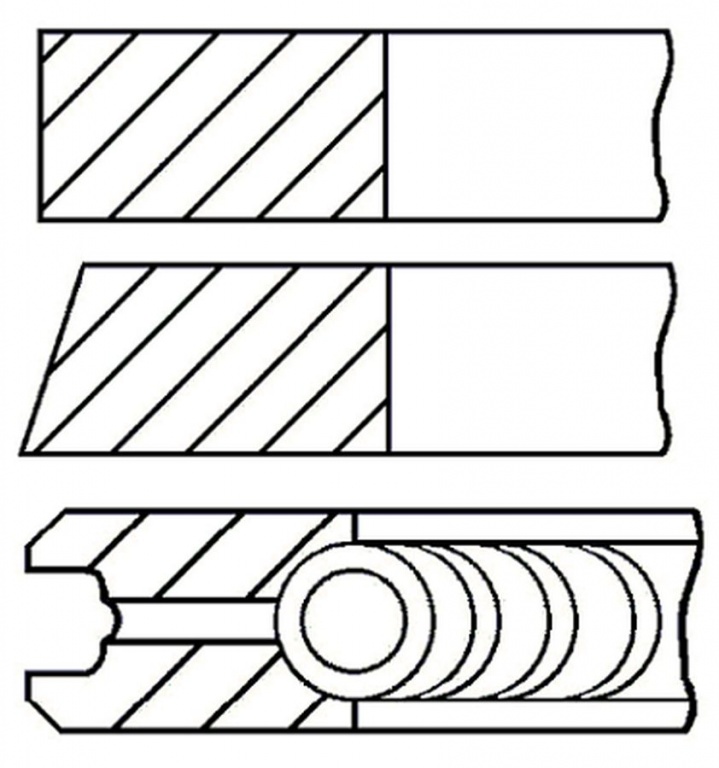 Set segmenti piston FORD TRANSIT platou sasiu E GOETZE ENGINE 0878010000
