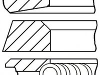 Set segmenti piston FORD TRANSIT TOURNEO GOETZE ENGINE 0878480000
