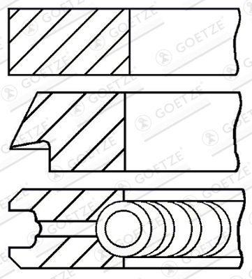 Set segmenti piston GOETZE ENGINE 08-112400-00