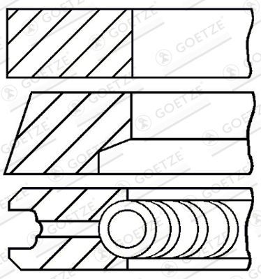Set segmenti piston GOETZE ENGINE 08-118006-00
