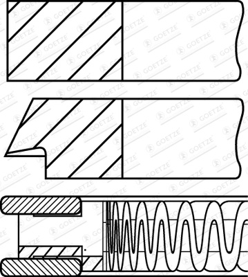 Set segmenti piston Goetze Engine 08-141300-10