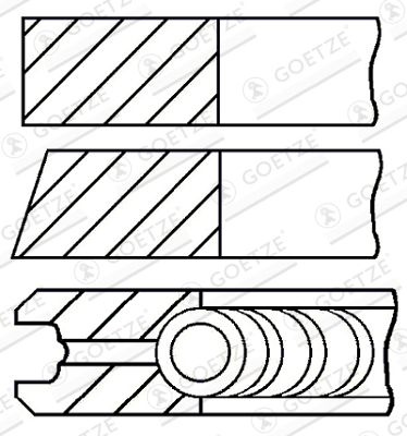 Set segmenti piston GOETZE ENGINE 08-307600-00