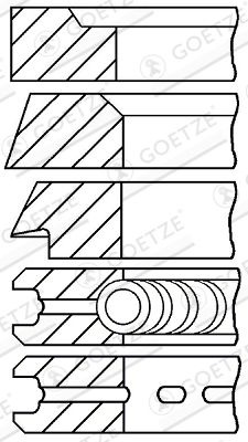 Set segmenti piston GOETZE ENGINE 08-314600-00