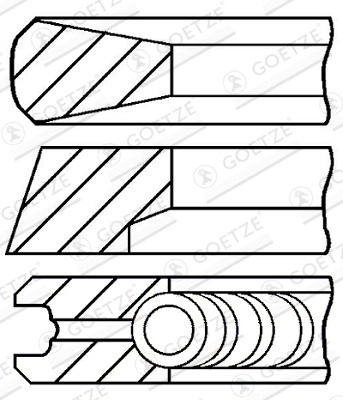 Set segmenti piston GOETZE ENGINE 08-440600-00 la 