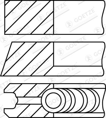 Set segmenti piston GOETZE ENGINE 08-441700-00
