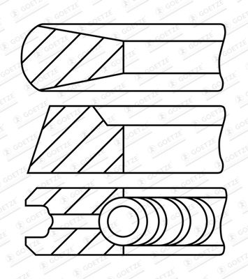 Set segmenti piston GOETZE ENGINE 08-447600-00