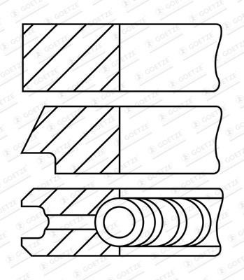 Set segmenti piston GOETZE ENGINE 08-449