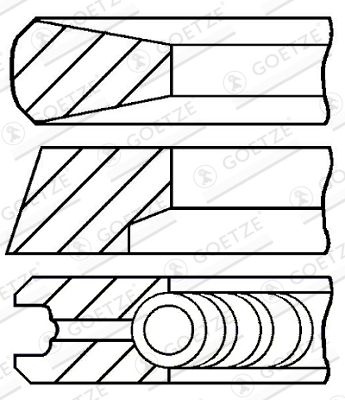 Set segmenti piston GOETZE ENGINE 08-520200-00