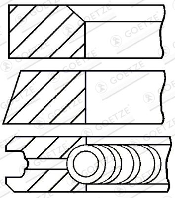 Set segmenti piston GOETZE ENGINE 08-523200-00