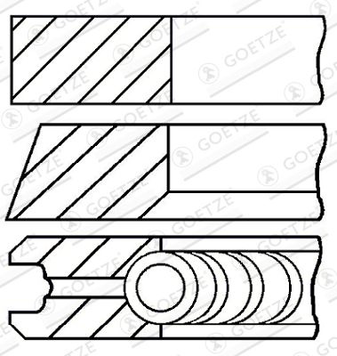 Set segmenti piston GOETZE ENGINE 08-990105-00