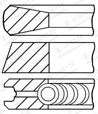 Set segmenti piston Goetze Engine FIAT DUCATO platou / sasiu (250_) 2006-2015 - 08-138000-00