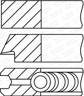 Set segmenti piston Goetze Engine PEUGEOT 508 SW II (FC_, FJ_, F4_) 2018-2023 - 08-453007-00