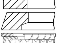 Set segmenti piston HONDA CIVIC VI Hatchback EJ EK GOETZE ENGINE 0843370700