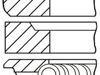 Set segmenti piston HYUNDAI H-1 caroserie GOETZE ENGINE 0843170000