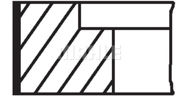 Set segmenti piston HYUNDAI i30 (FD) - Cod intern: