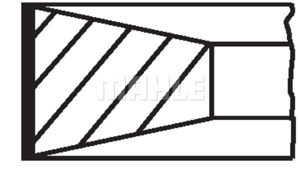 Set segmenti piston # Hyundai Matrix 2001 2002 2003 2004 2005 2006 2007 2008 2009 2010 # 681 12 N0 # MAHLE