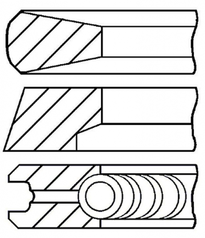 Set segmenti piston IVECO DAILY III platou sasiu GOETZE ENGINE 0885470000