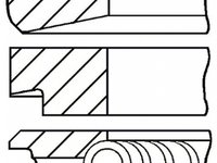 Set segmenti piston IVECO EuroCargo GOETZE ENGINE 0810390600