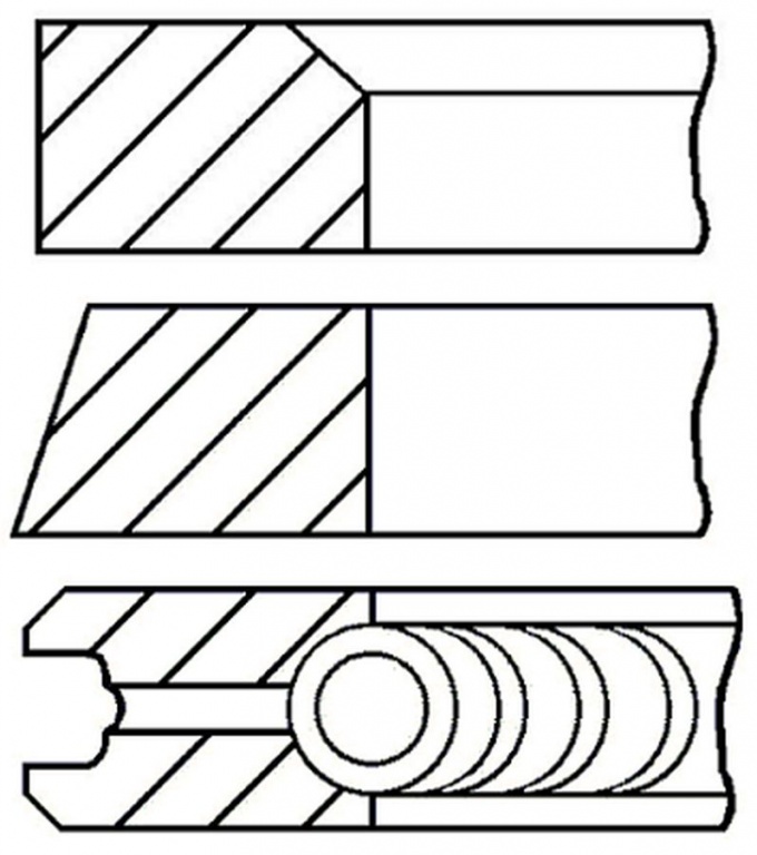 Set segmenti piston IVECO Zeta GOETZE ENGINE 0821490010