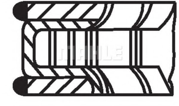 Set segmenti piston KIA CEED Hatchback (ED) (2006 - 2012) MAHLE ORIGINAL 681 RS 00106 0N0 piesa NOUA